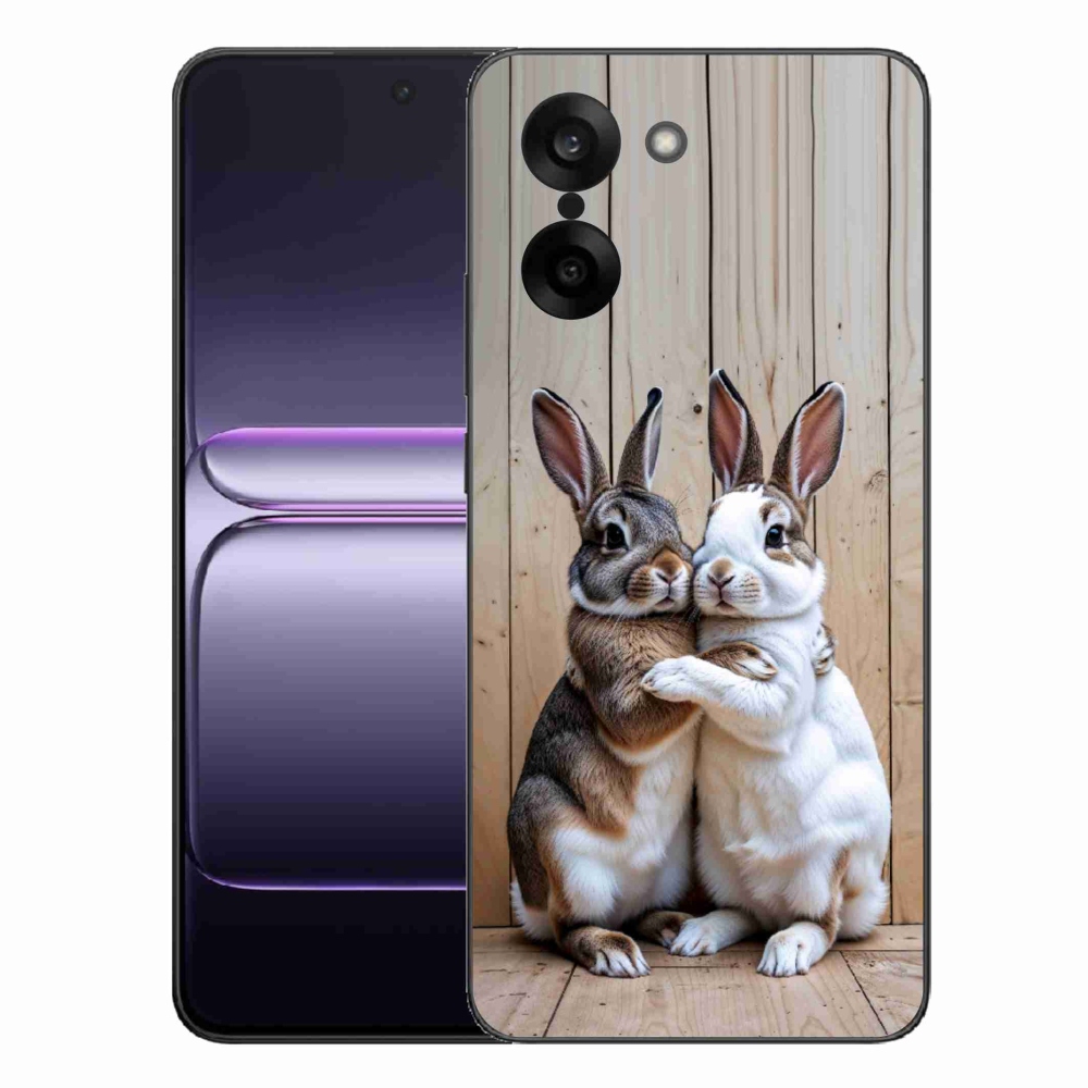 Zselés borítás mmCase a One Plus Nord CE5-hez - nyúl pár