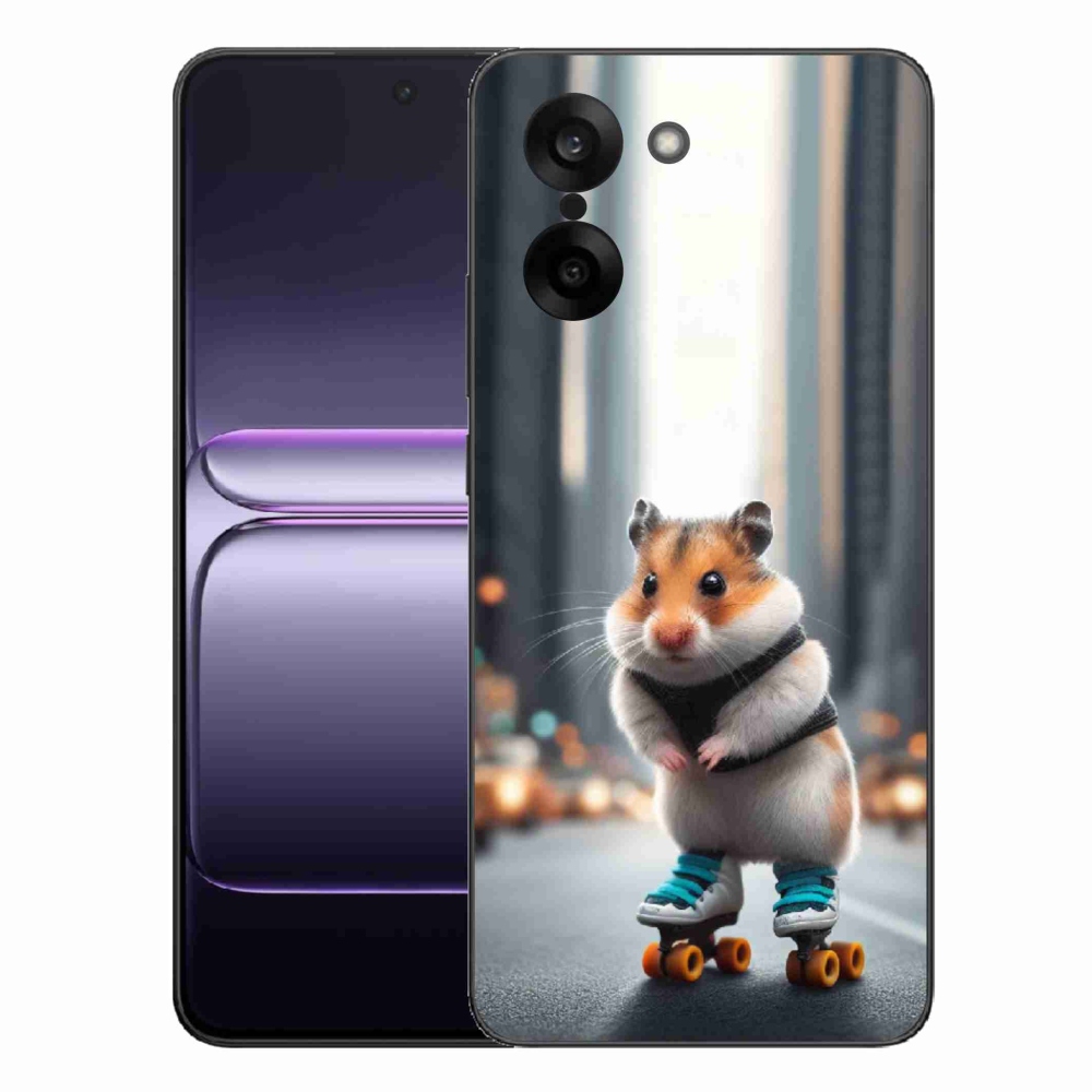Zselés borítás mmCase for One Plus Nord CE5 - hörcsög a korcsolyán