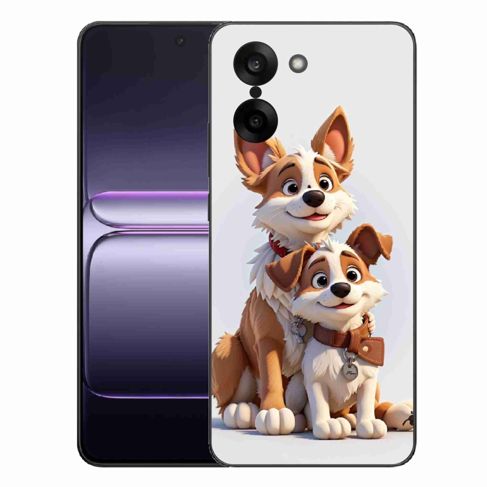 Zselés borítás mmCase a One Plus Nord CE5-ön - kutyák rajzolása