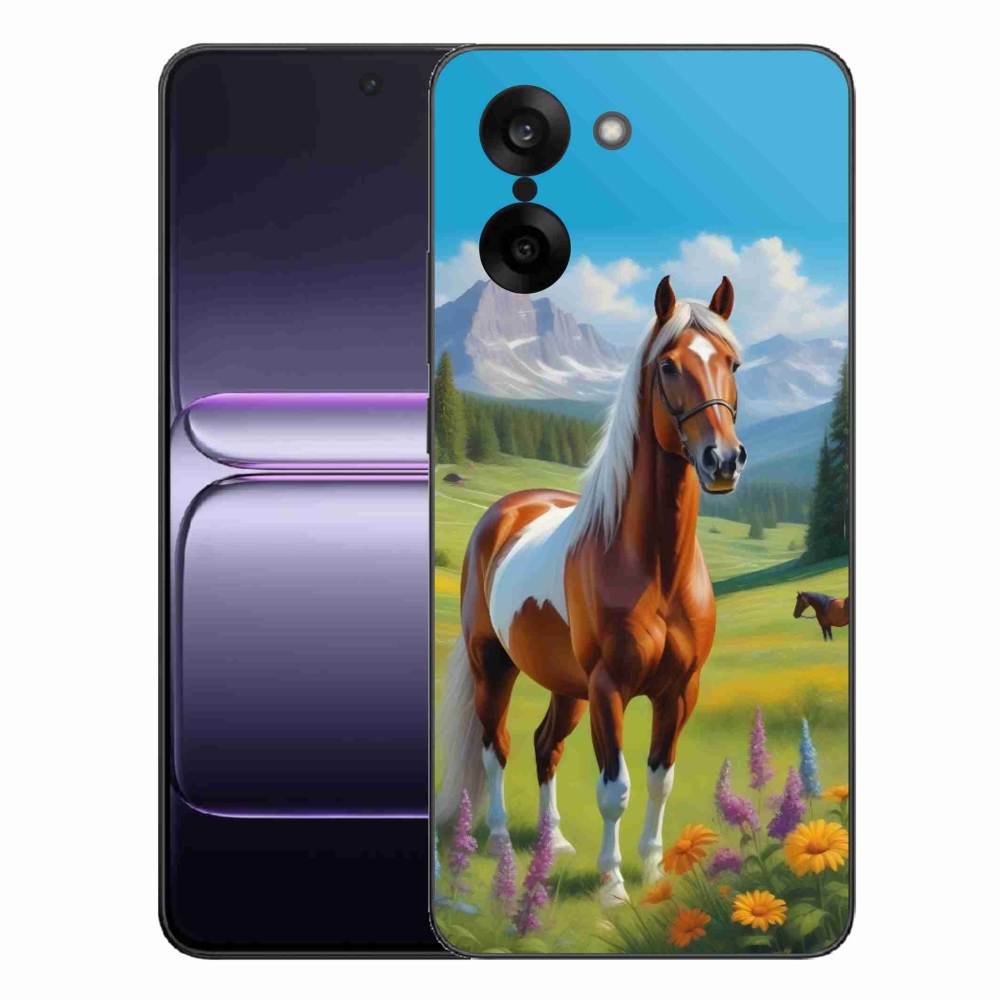 Zselés borítás mmCase a One Plus Nord CE5 készülékhez - ló a réten