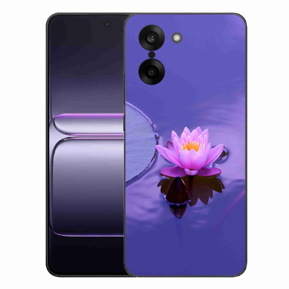 Zselés borítás mmCase a One Plus Nord CE5-hez - virág a felületen