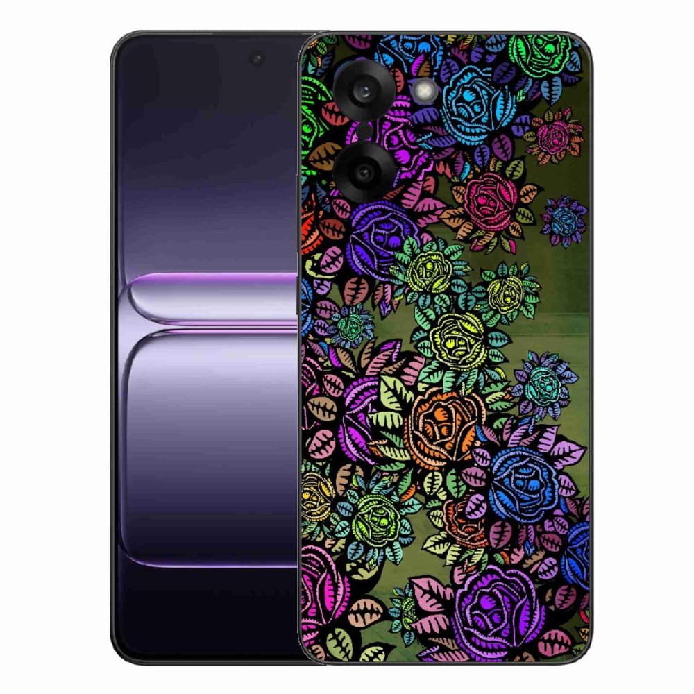 Zselés tok mmCase a One Plus Nord CE5-hez - virágok 6