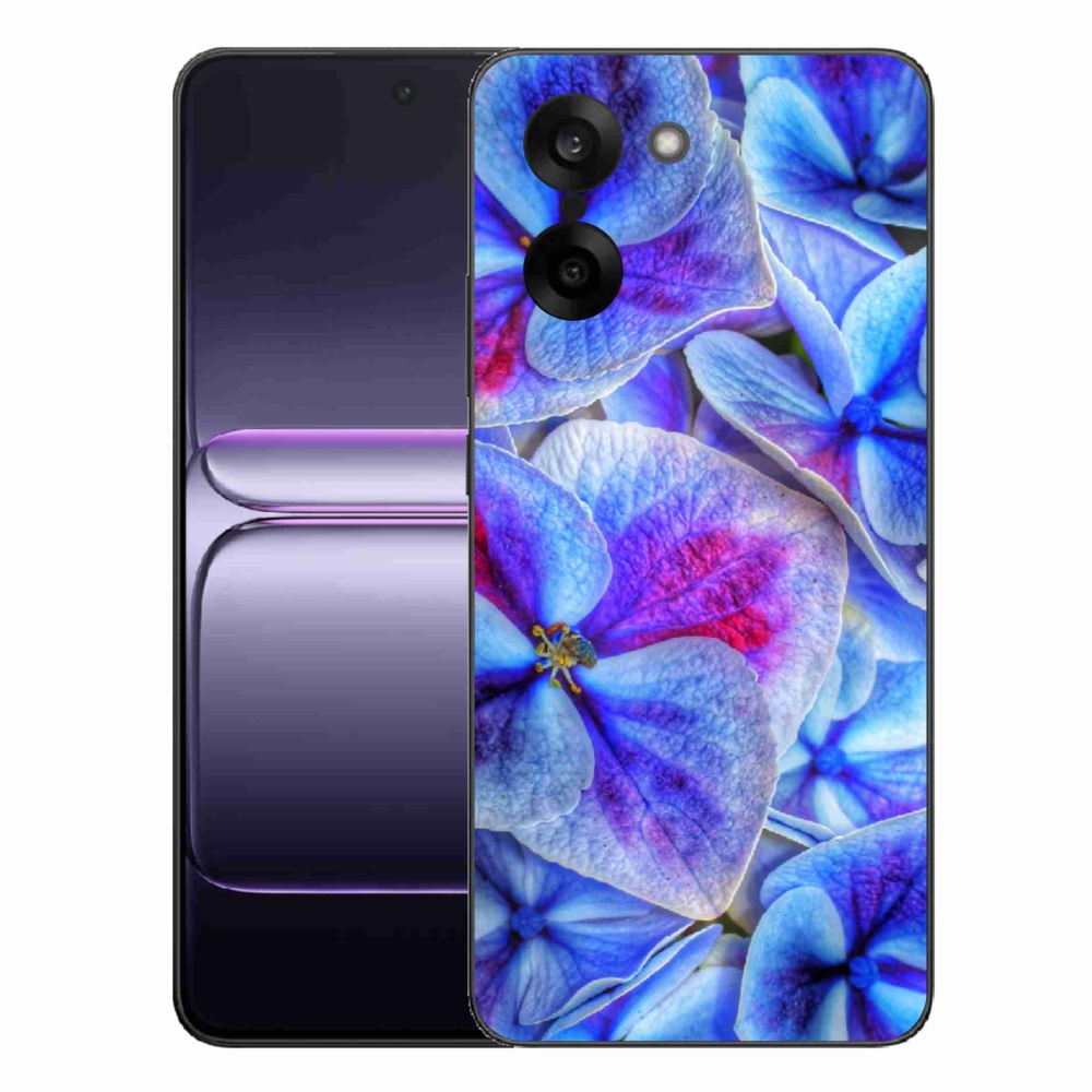 Zselés tok mmCase One Plus Nord CE5-hez - kék virágok 1