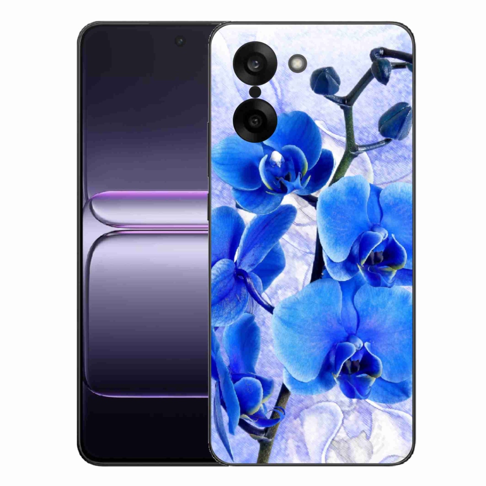 Zselés tok mmCase One Plus Nord CE5-hez - kék virágok