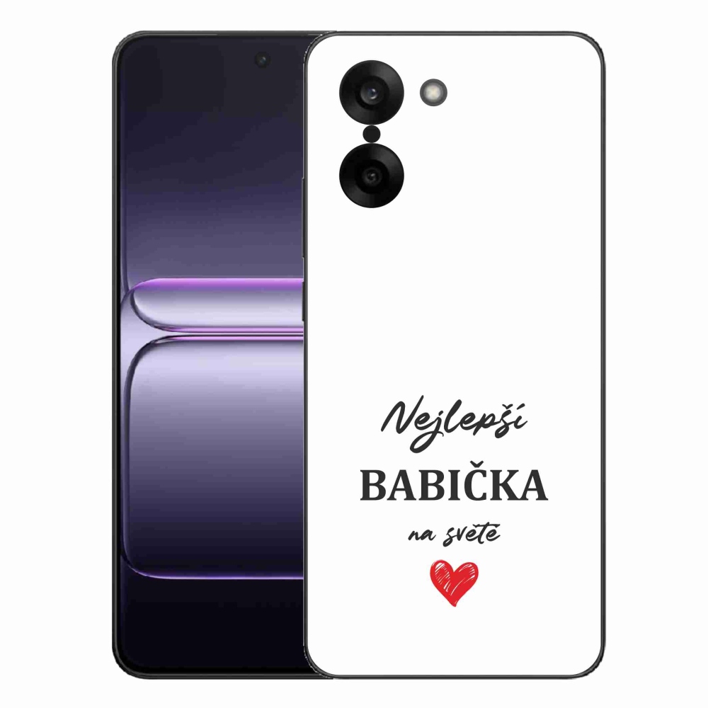 Zselés borítás mmCase a One Plus Nord CE5-ön - Best Grandma 1 fehér háttérrel