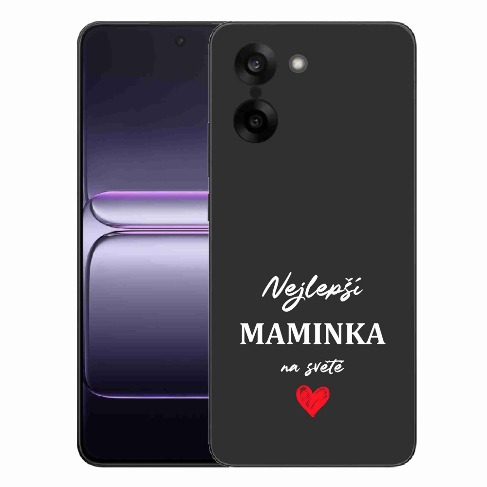 Gél borító mmCase a One Plus Nord CE5 készülékre - Best Mom 1 fekete háttérrel