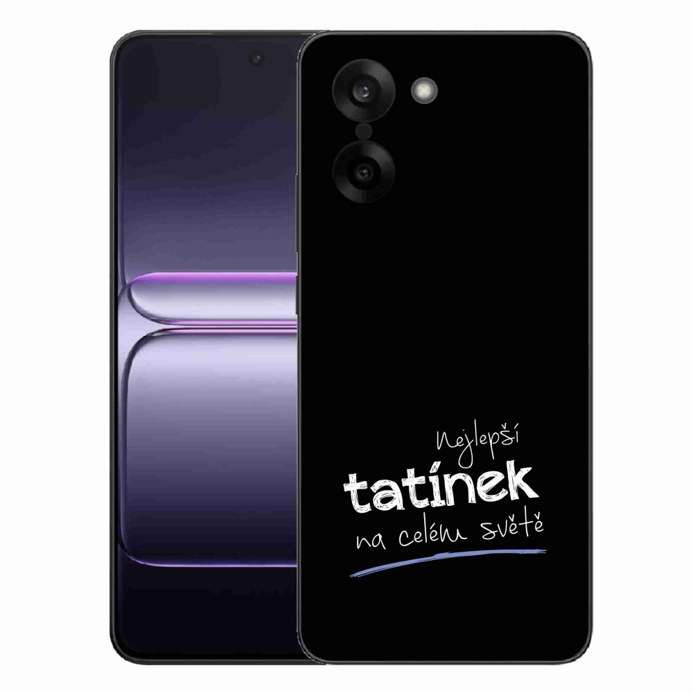 Gél borítás mmCase a One Plus Nord CE5-re - Best Daddy 4 fekete háttérrel