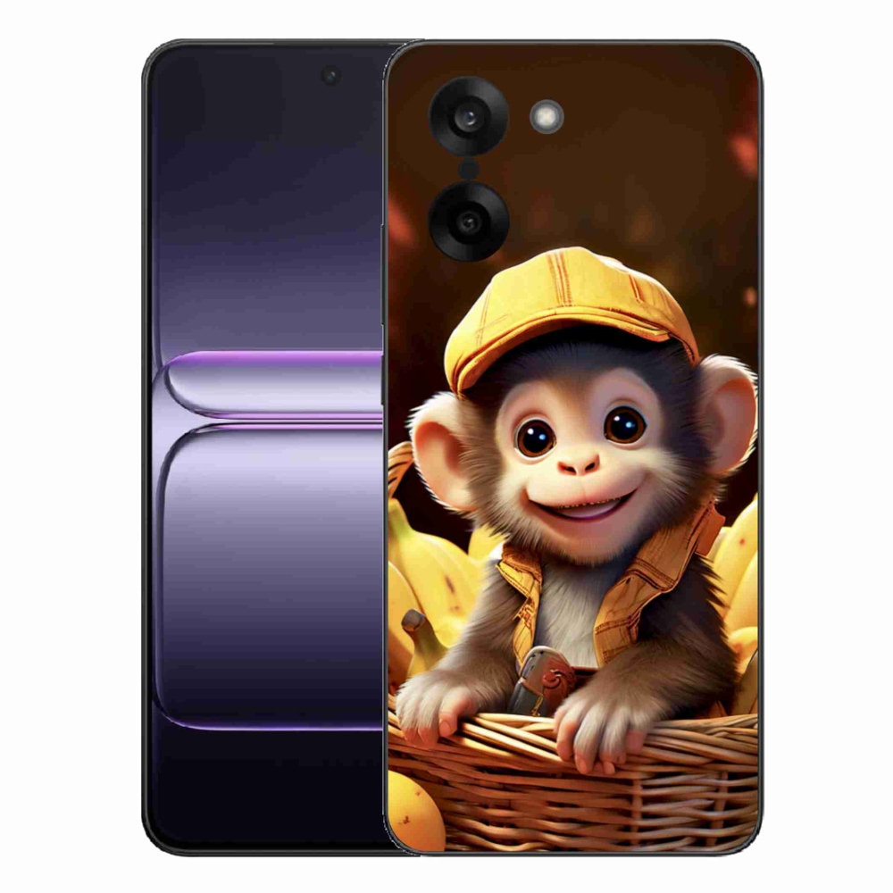 Zselés borítás mmCase for One Plus Nord CE5 - majom a kosárban