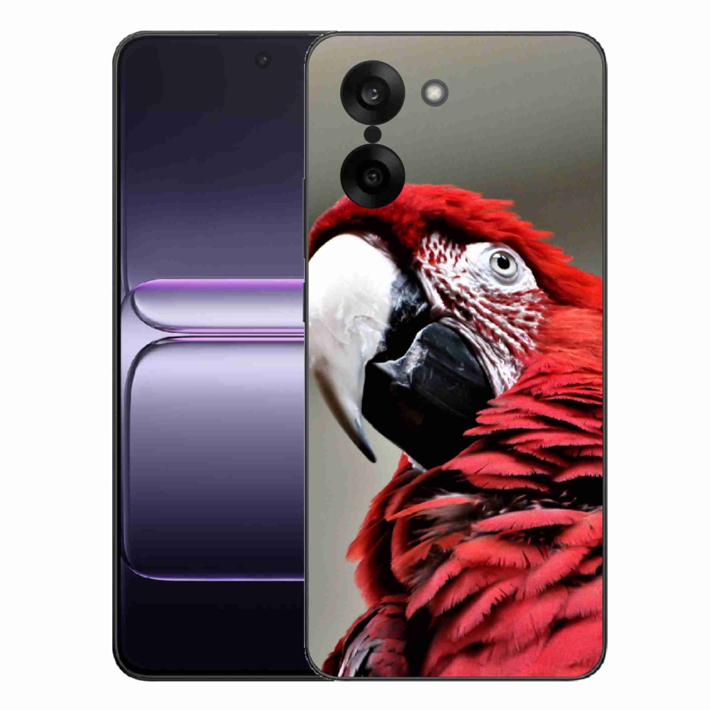 Zselés tok mmCase a One Plus Nord CE5 készülékhez - papagáj ara piros