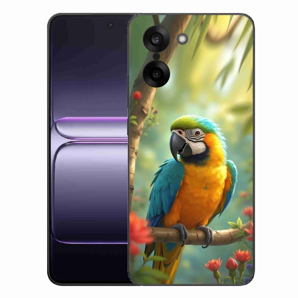 Zselés tok mmCase One Plus Nord CE5-hez - papagáj ara kék-sárga
