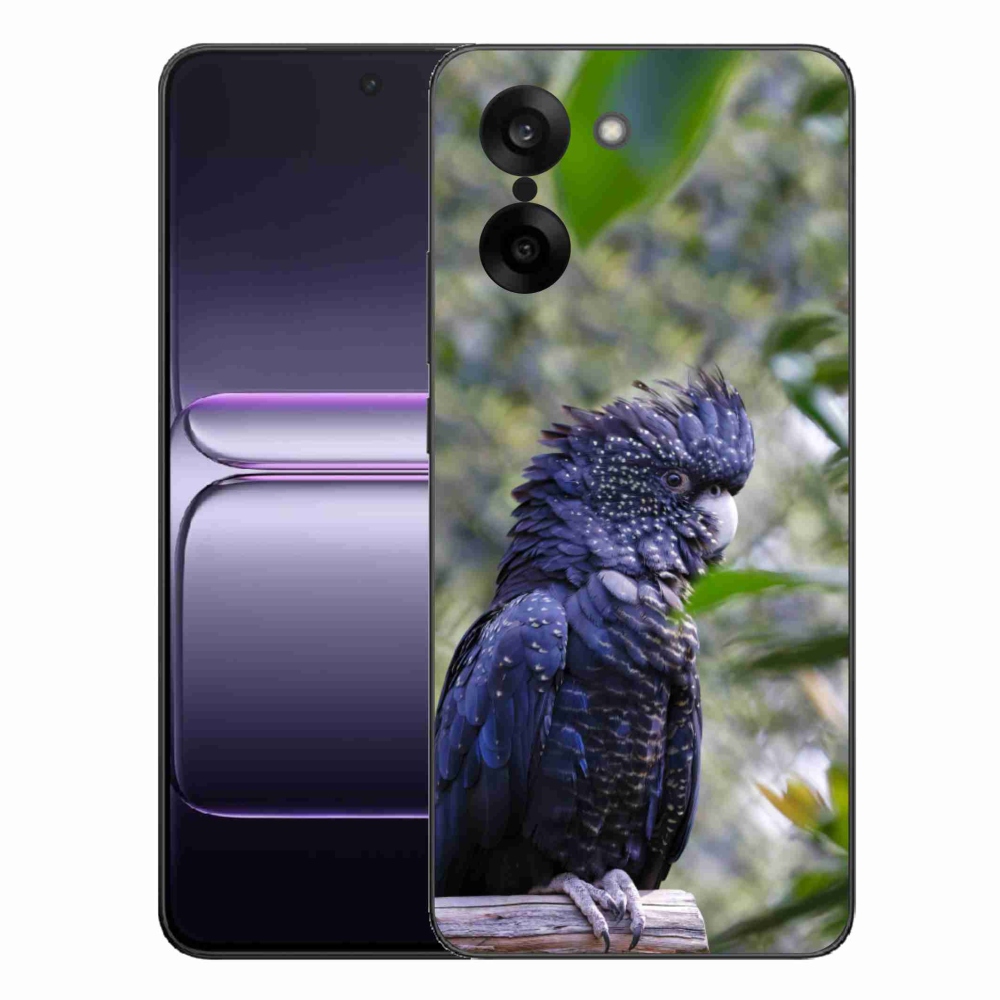Zselés borítás mmCase One Plus Nord CE5 készülékhez - papagáj kakadu fekete