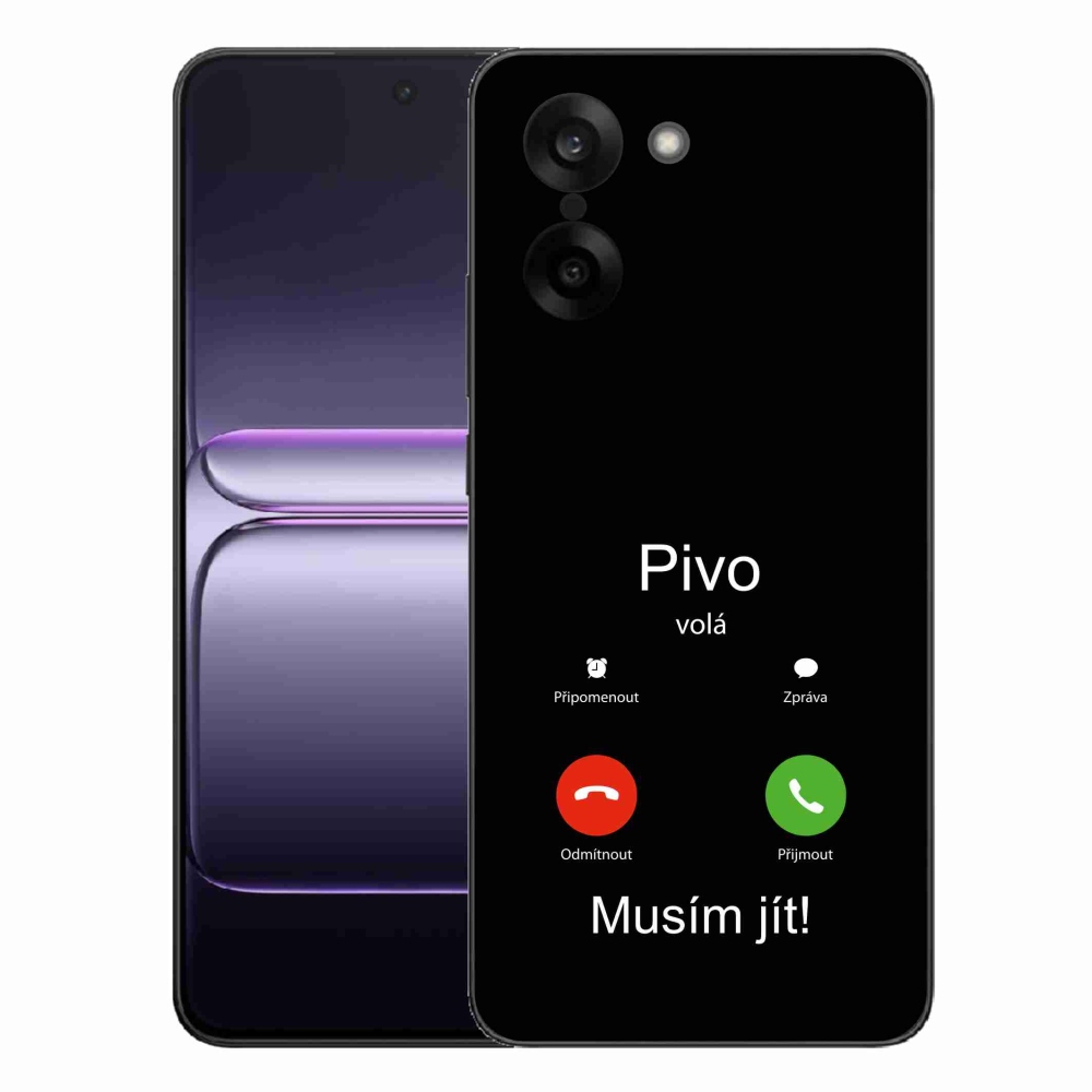 Gél borító mmCase a One Plus Nord CE5 készülékre - sör hívja a fekete hátteret