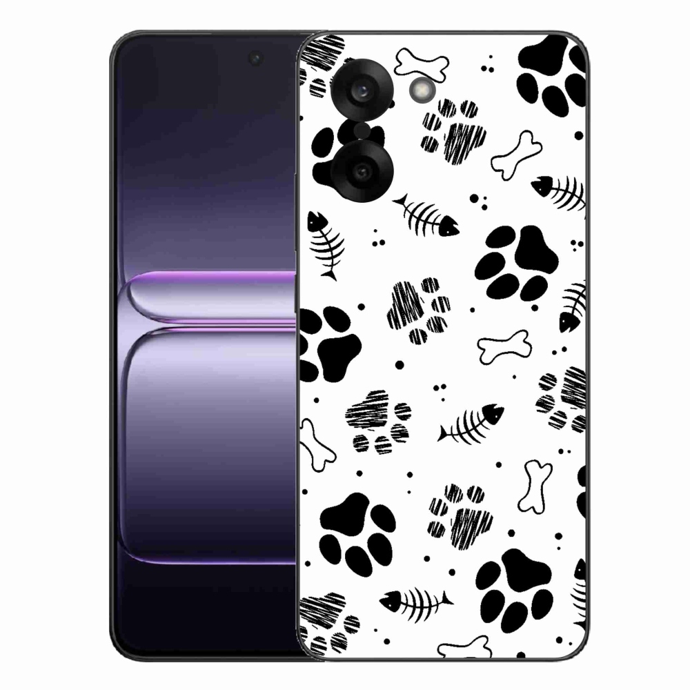 Zselés borítás mmCase for One Plus Nord CE5 - kutyamancsok 1