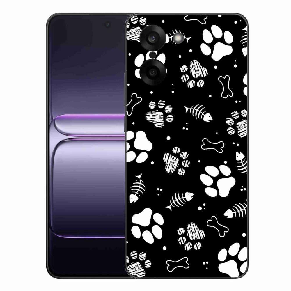Zselés borítás mmCase a One Plus Nord CE5 készülékhez - kutyamancsok