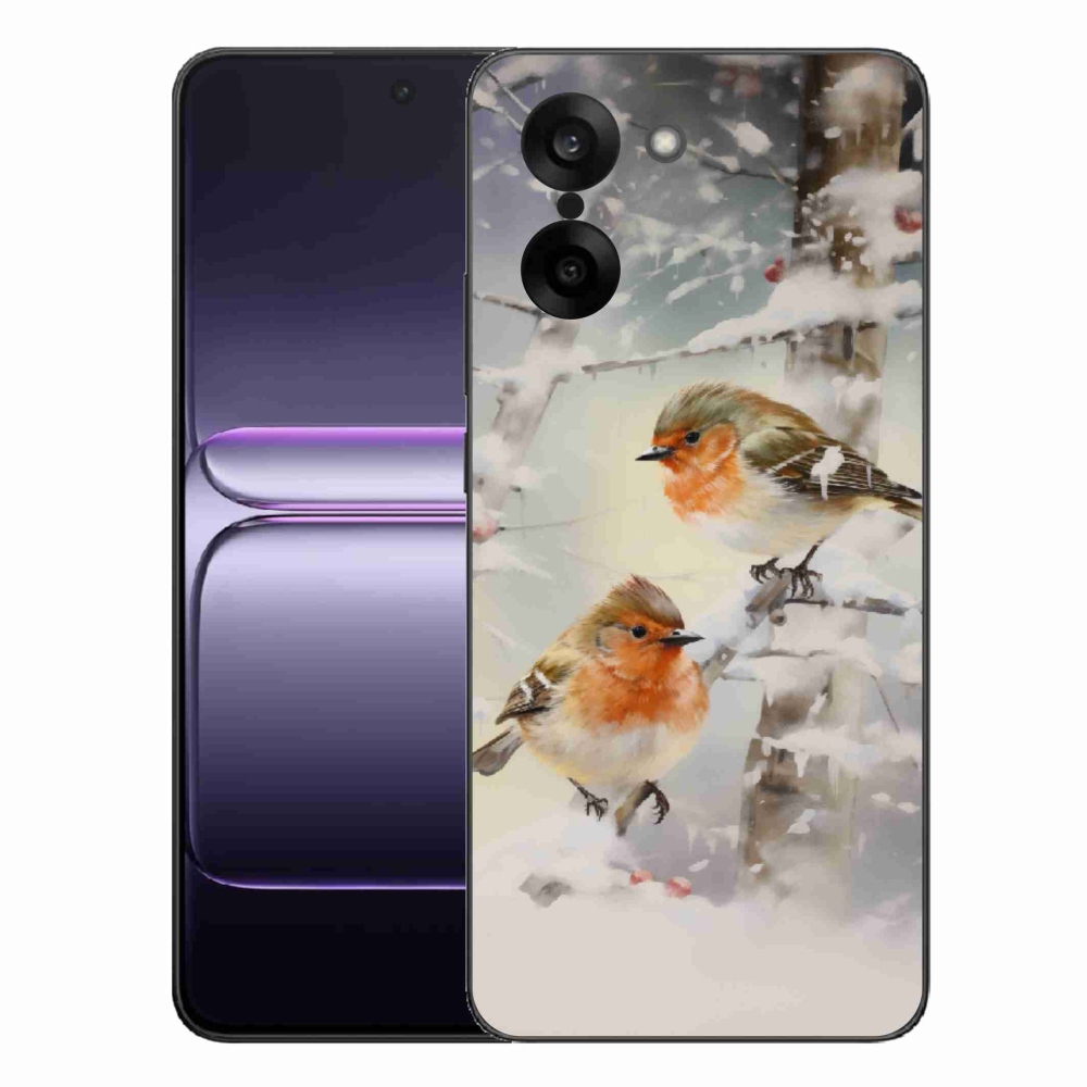 Zselés borítás mmCase a One Plus Nord CE5 készülékhez - madarak télen