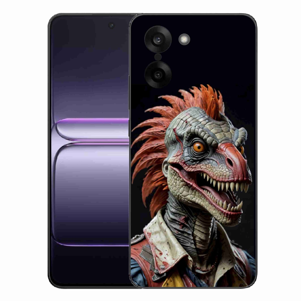 Zselés borítás mmCase a One Plus Nord CE5-re - punk dinoszaurusz