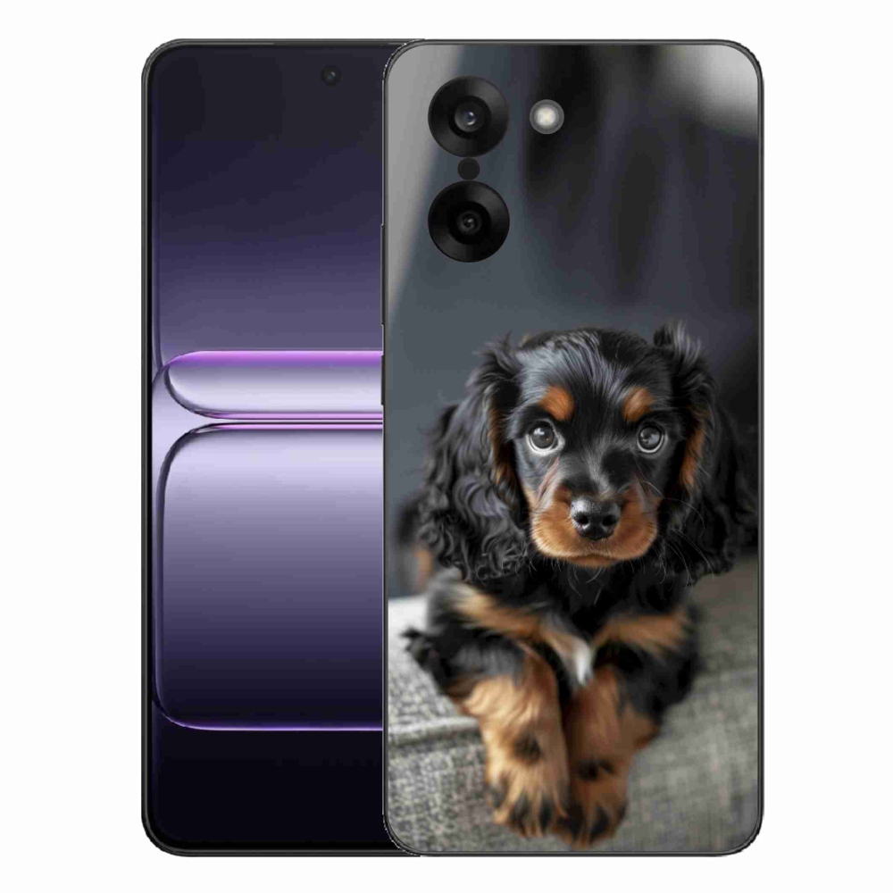 Zselés borítás mmCase for One Plus Nord CE5 - aranyos hosszúszőrű tacskó