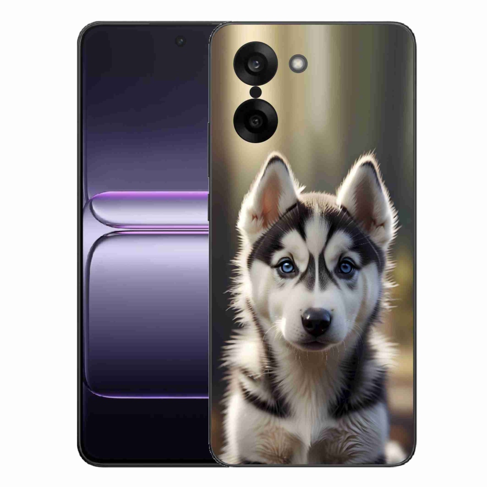 Zselés borítás mmCase a One Plus Nord CE5 készülékhez - aranyos szibériai husky