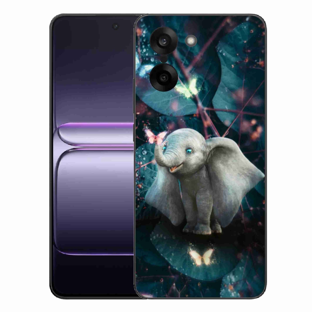 Zselés borítás mmCase a One Plus Nord CE5 készülékhez - aranyos elefánt