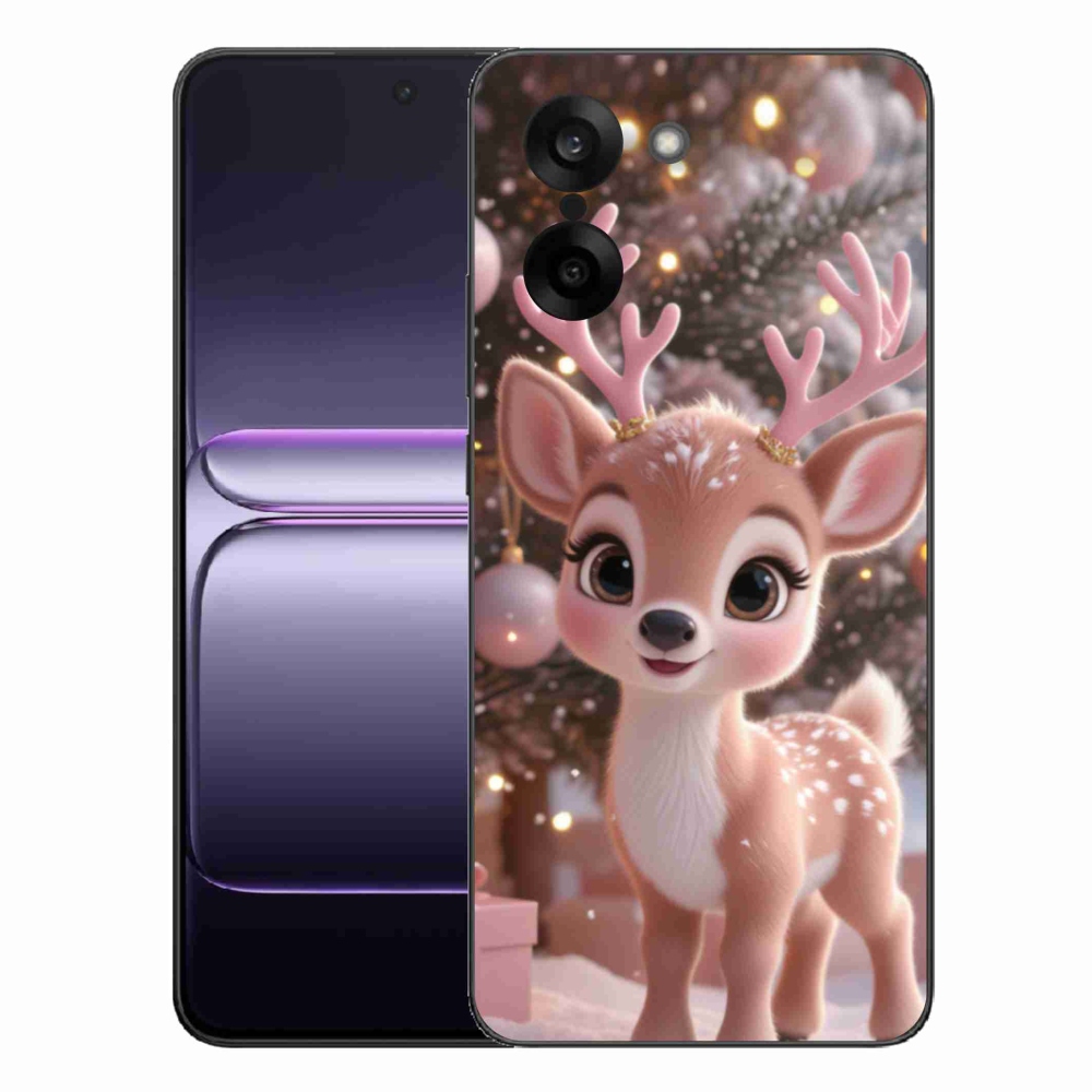 Zselés borító mmCase a One Plus Nord CE5 készülékhez - aranyos rénszarvas