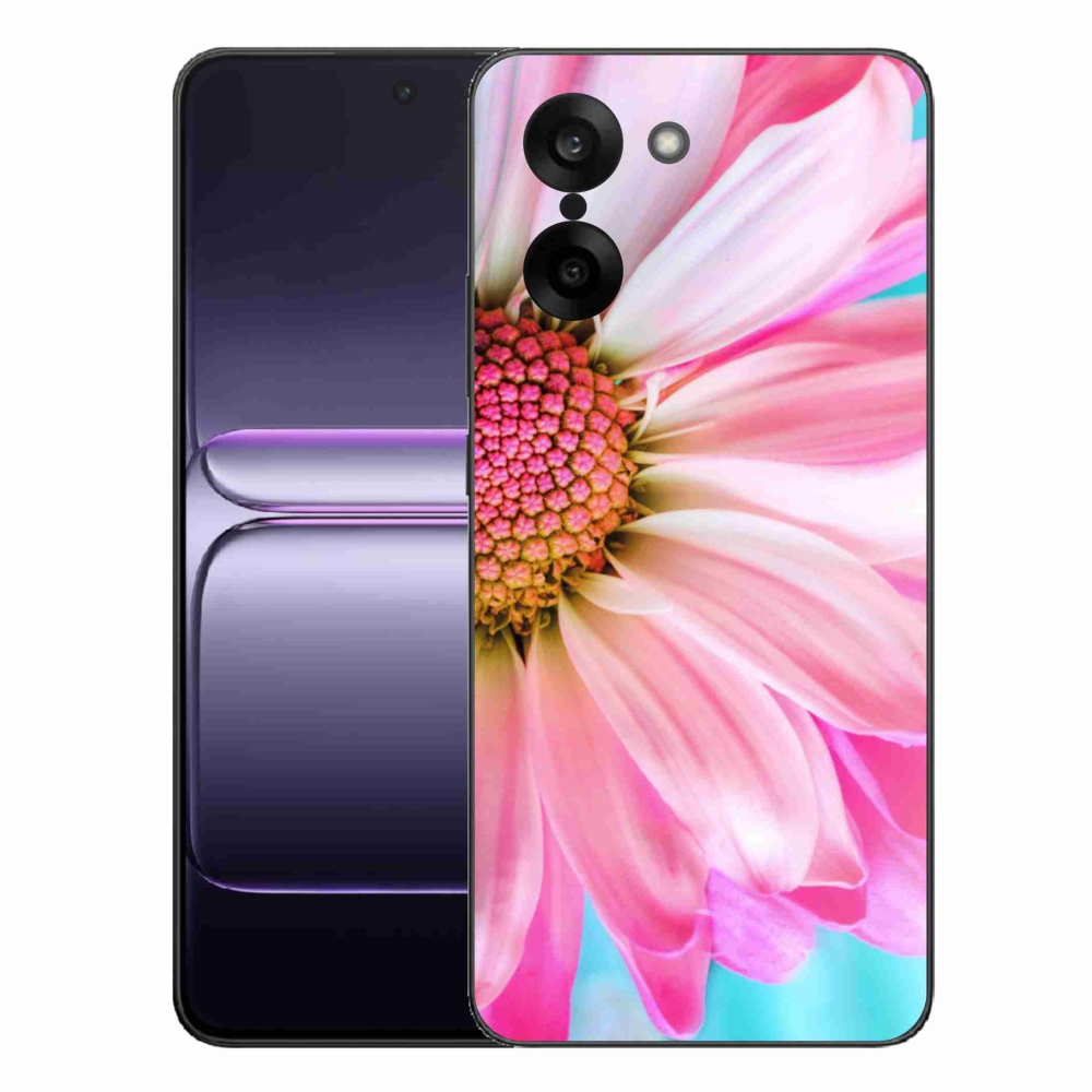 Gél védőhuzat mmCase One Plus Nord CE5-hez - rózsaszín virág