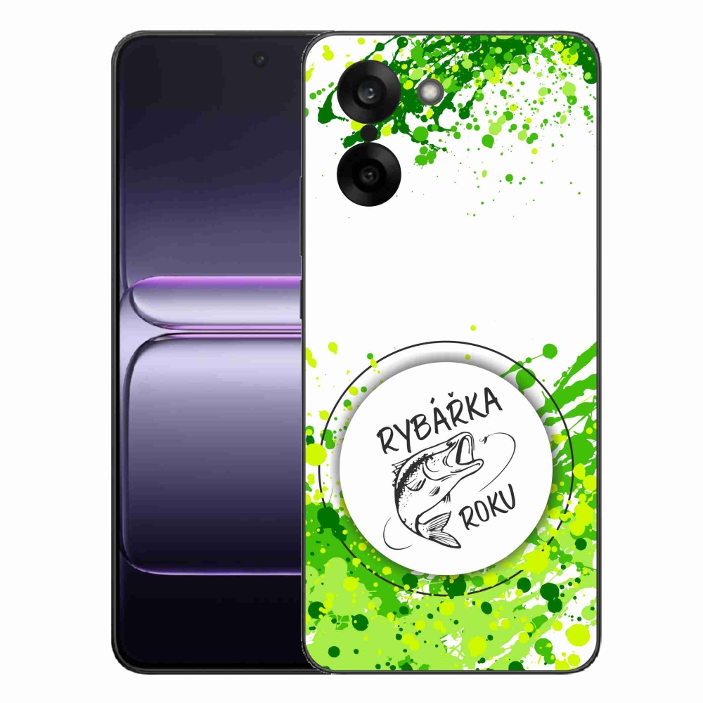 Gél borító mmCase on One Plus Nord CE5 - az év halásznője fehér háttérrel