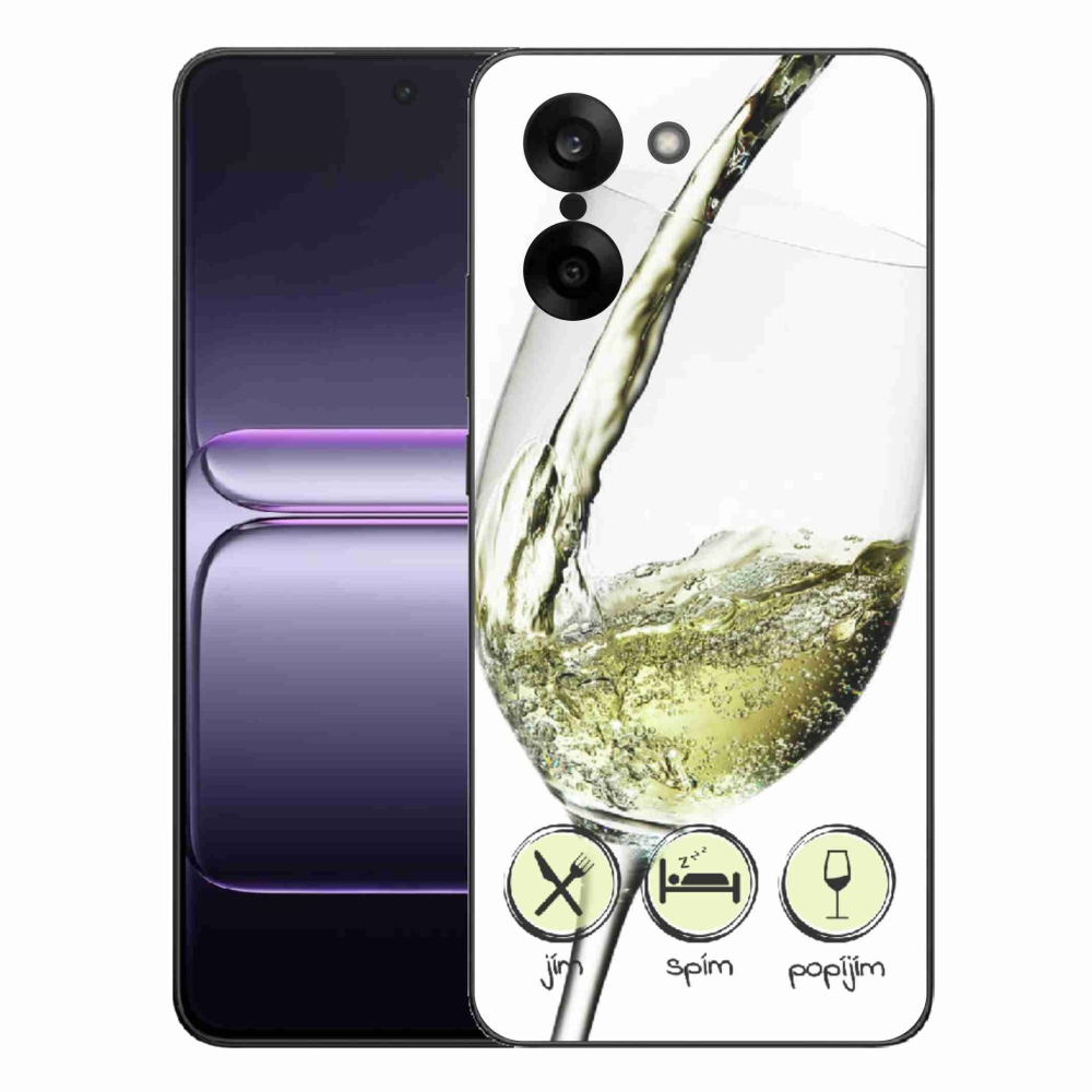 Zselés borítás mmCase on One Plus Nord CE5 - borospohár fehér