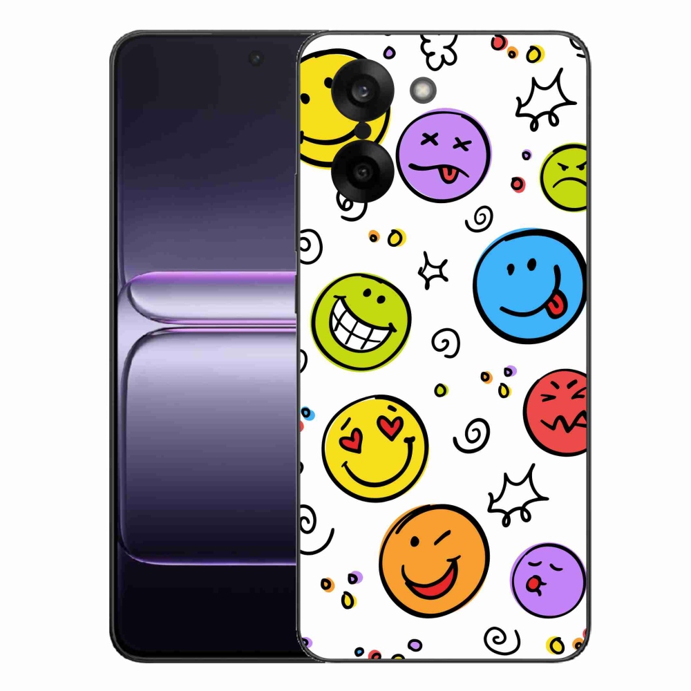 Zselés borítás mmCase a One Plus Nord CE5 készülékhez - smiley-k