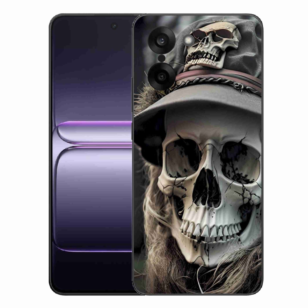 Zselés borítás mmCase a One Plus Nord CE5 készülékre - sötét koponya
