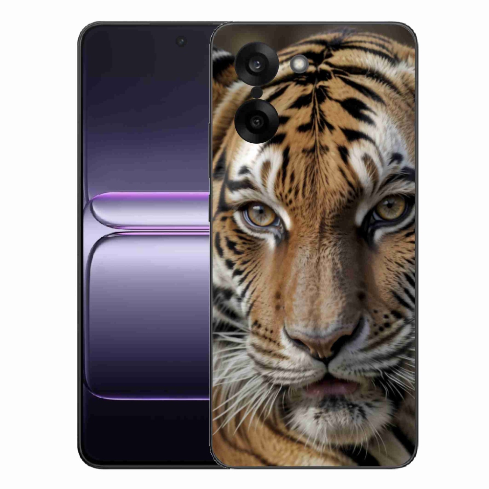 Zselés borítás mmCase a One Plus Nord CE5-ön - tigris nézet