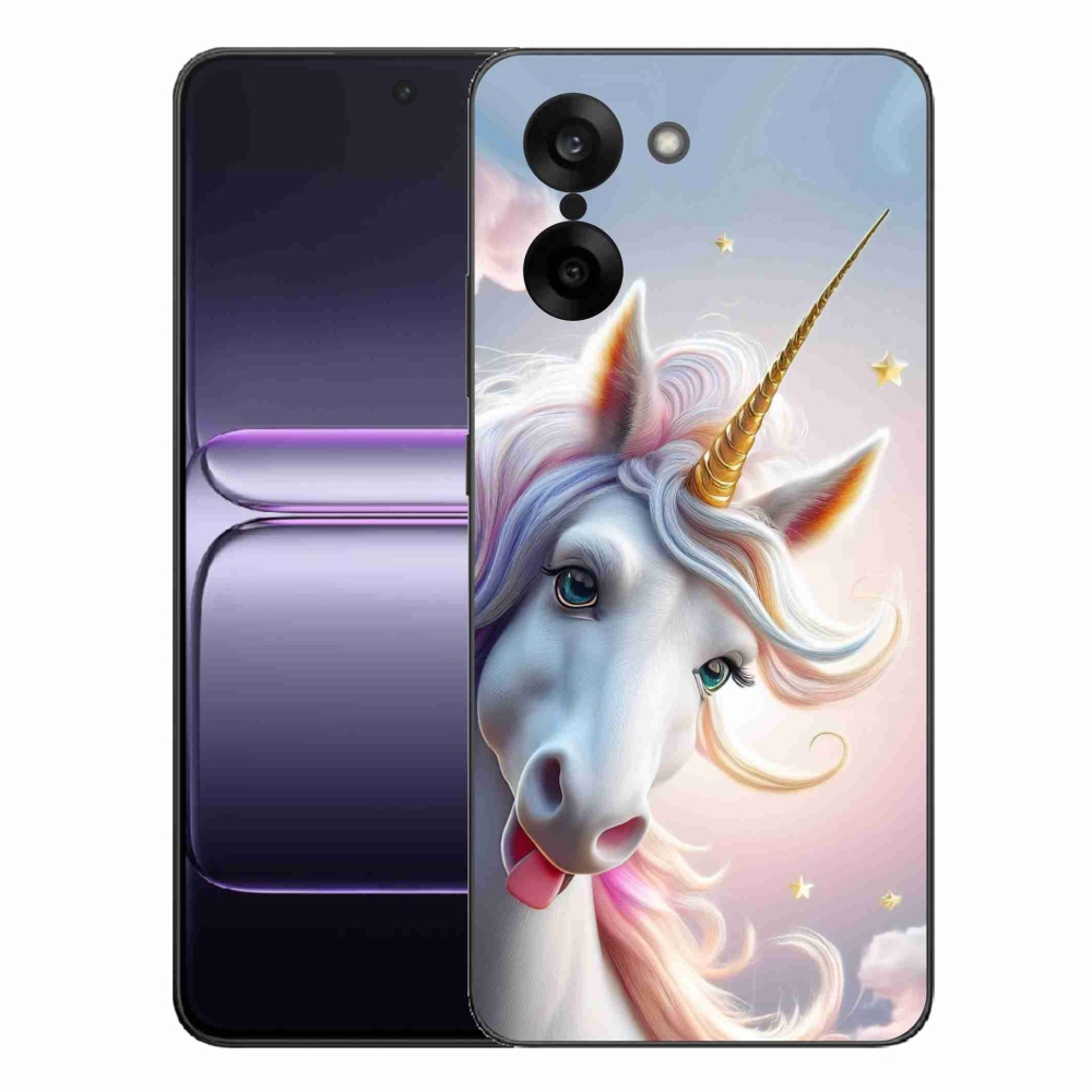 Zselés borítás mmCase One Plus Nord CE5 készülékhez - vidám egyszarvú