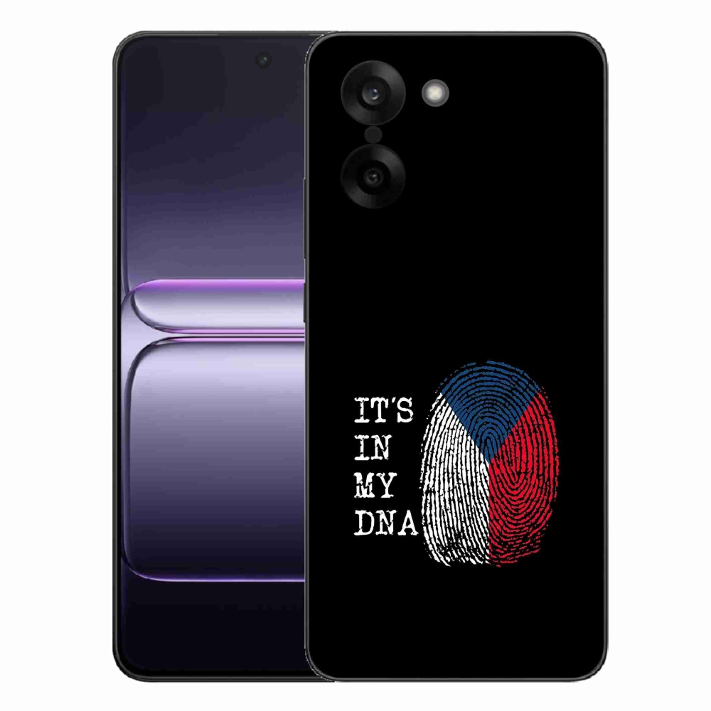 Gél borító mmCase on One Plus Nord CE5 - zászló ujjlenyomat fekete háttérrel