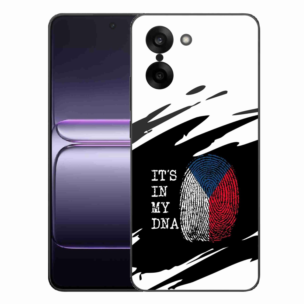 Gél borító mmCase on One Plus Nord CE5 - zászlós ujjlenyomat fekete és fehér háttérrel