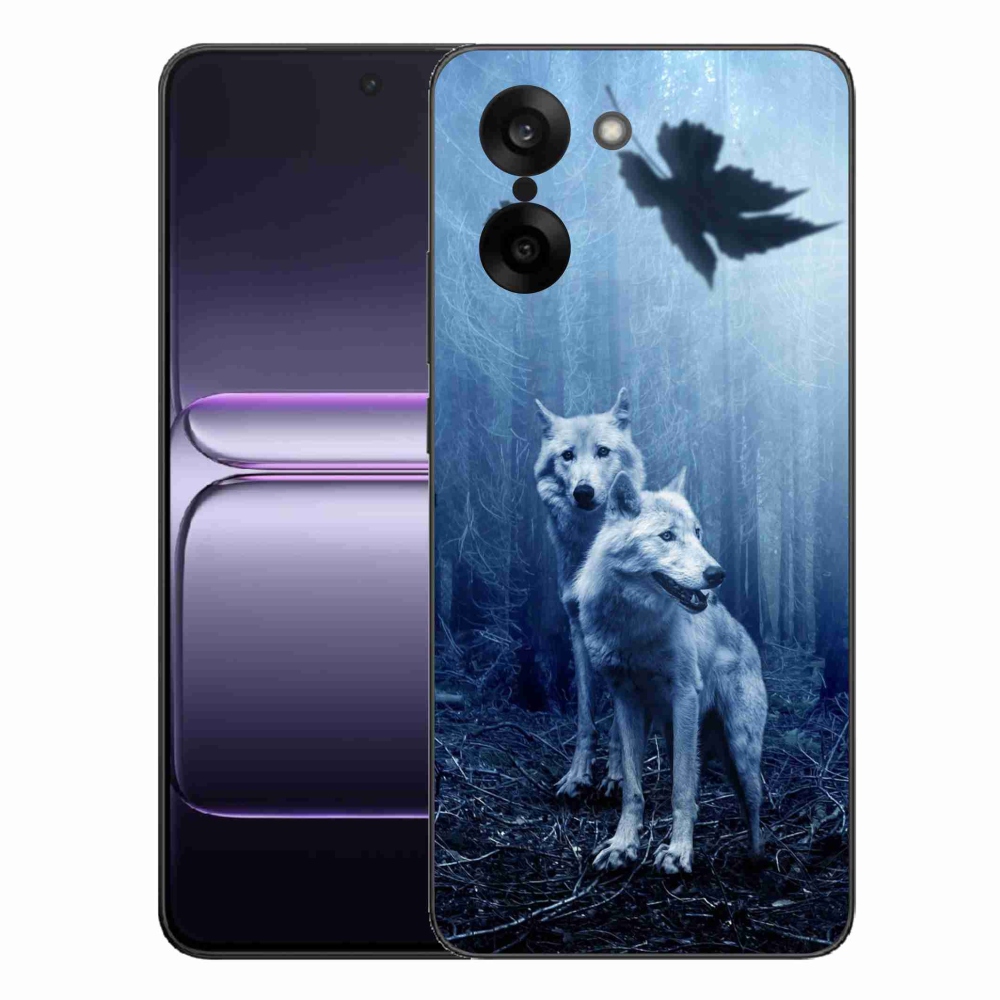 Zselés borítás mmCase for One Plus Nord CE5 - farkasok az erdőben