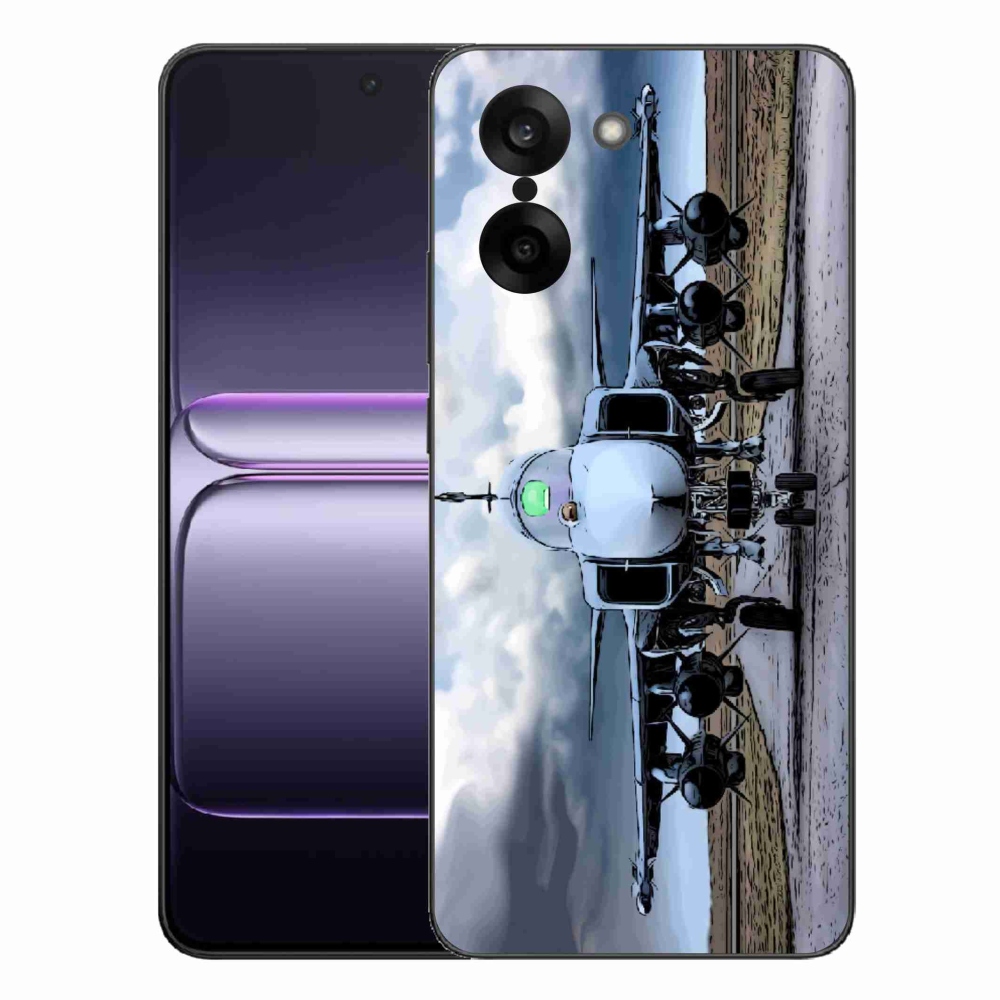 Gél borítás mmCase for One Plus Nord CE5 - katonai repülőgépek számára