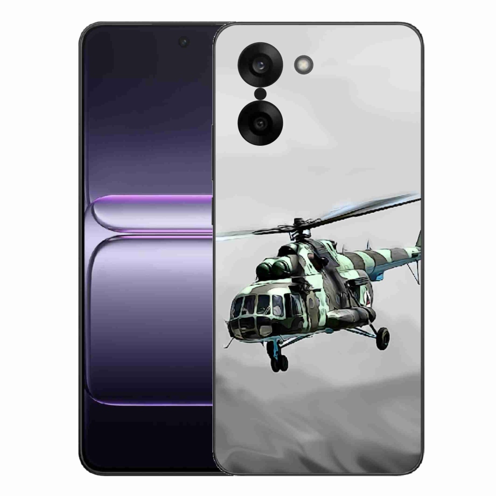 Gél borítás mmCase for One Plus Nord CE5 - katonai helikopterhez