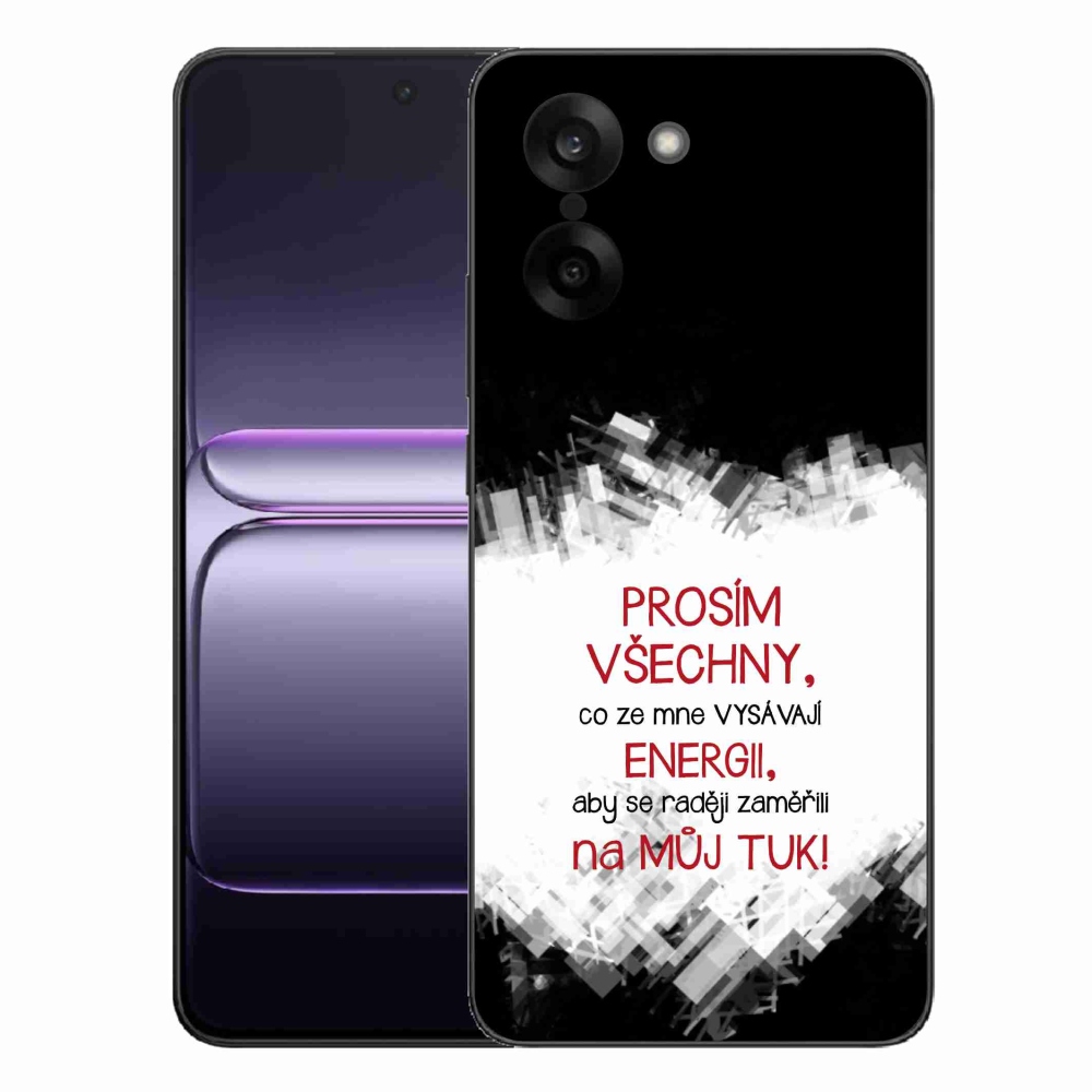 Gél borító mmCase a One Plus Nord CE5 készülékhez - vicces szöveg 1 piros