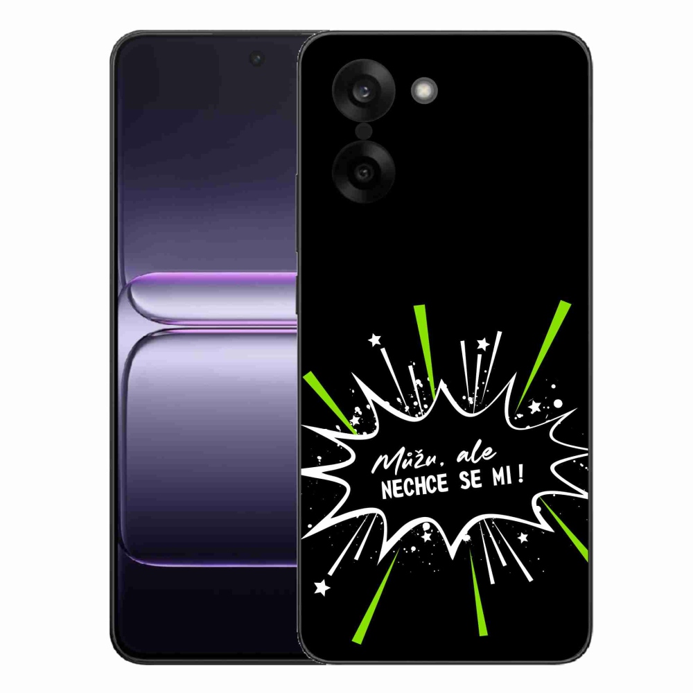 Gél borító mmCase a One Plus Nord CE5 készülékhez - vicces szöveg 11 fekete háttér
