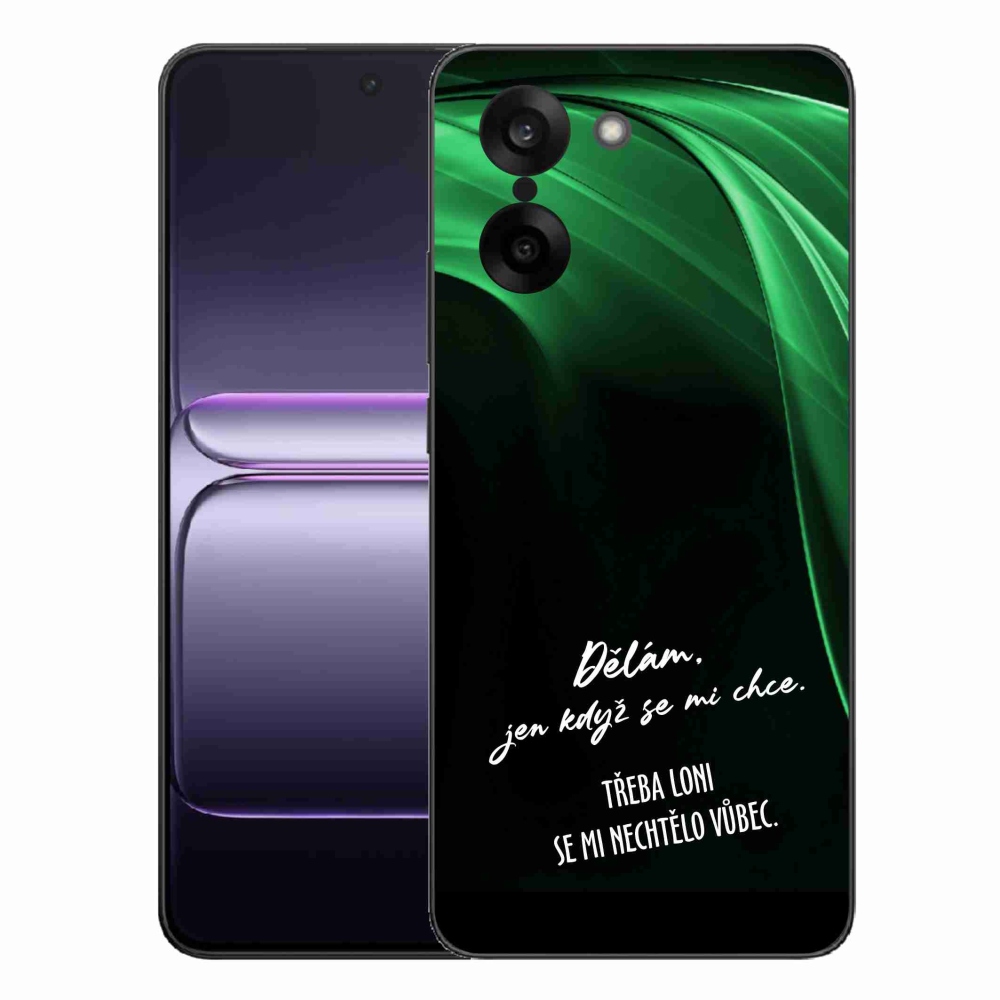 Gél borító mmCase a One Plus Nord CE5 készülékhez - vicces szöveg 12 fekete háttér