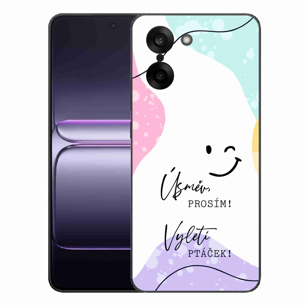 Gél borító mmCase One Plus Nord CE5 - vicces szöveg 4 fehér háttérrel