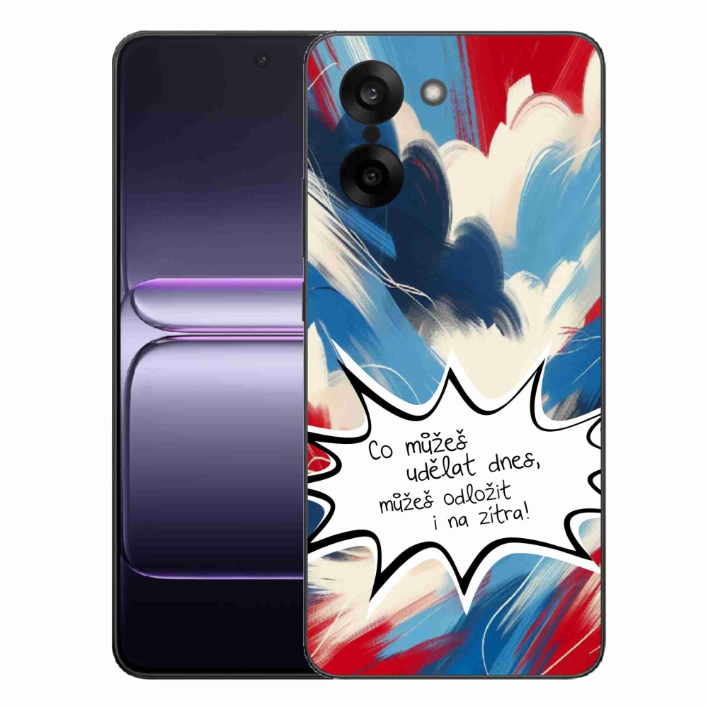 Gél borító mmCase a One Plus Nord CE5 készülékhez - vicces szöveg 9 fehér háttér