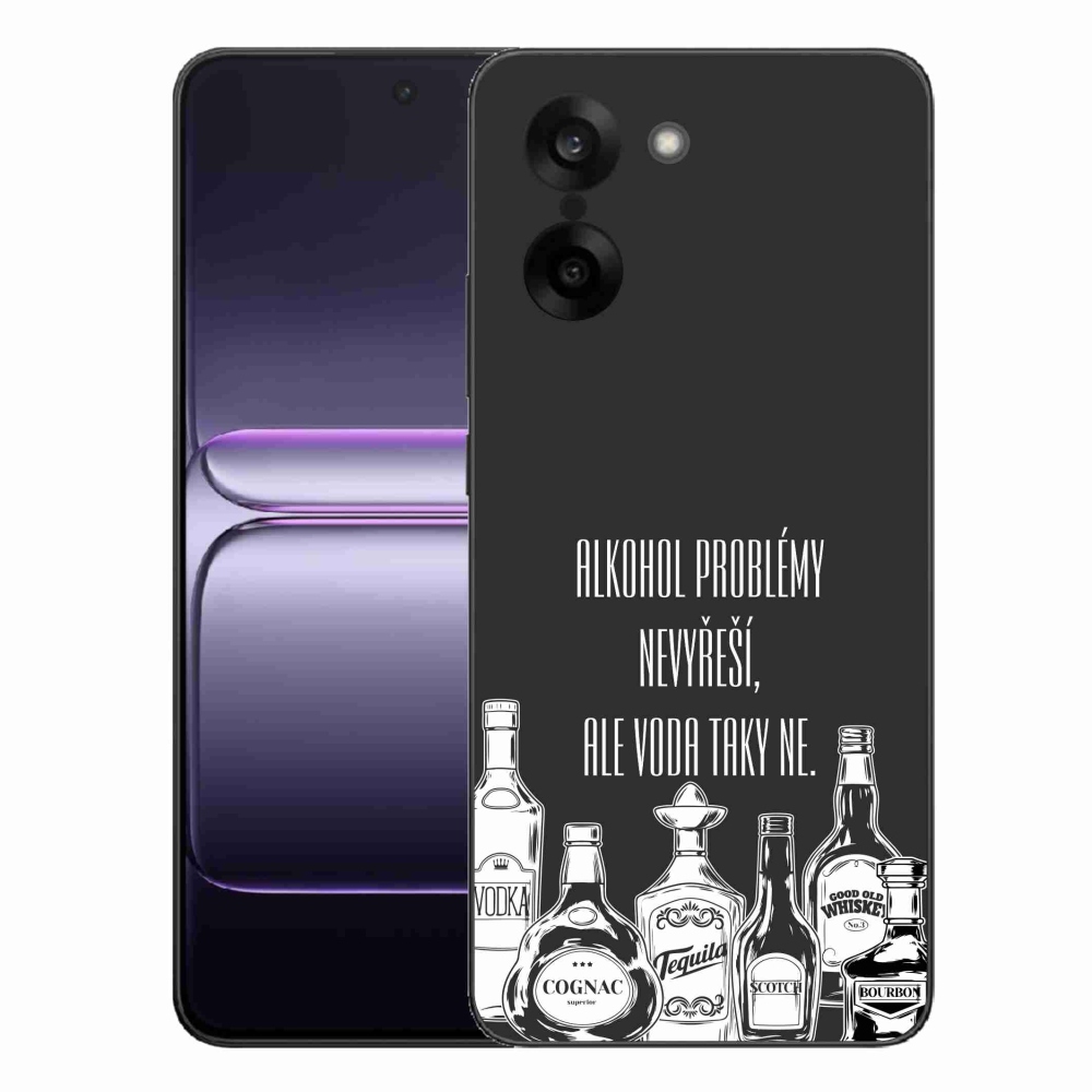 Gél borító mmCase One Plus Nord CE5 - vicces szöveg fekete háttérrel