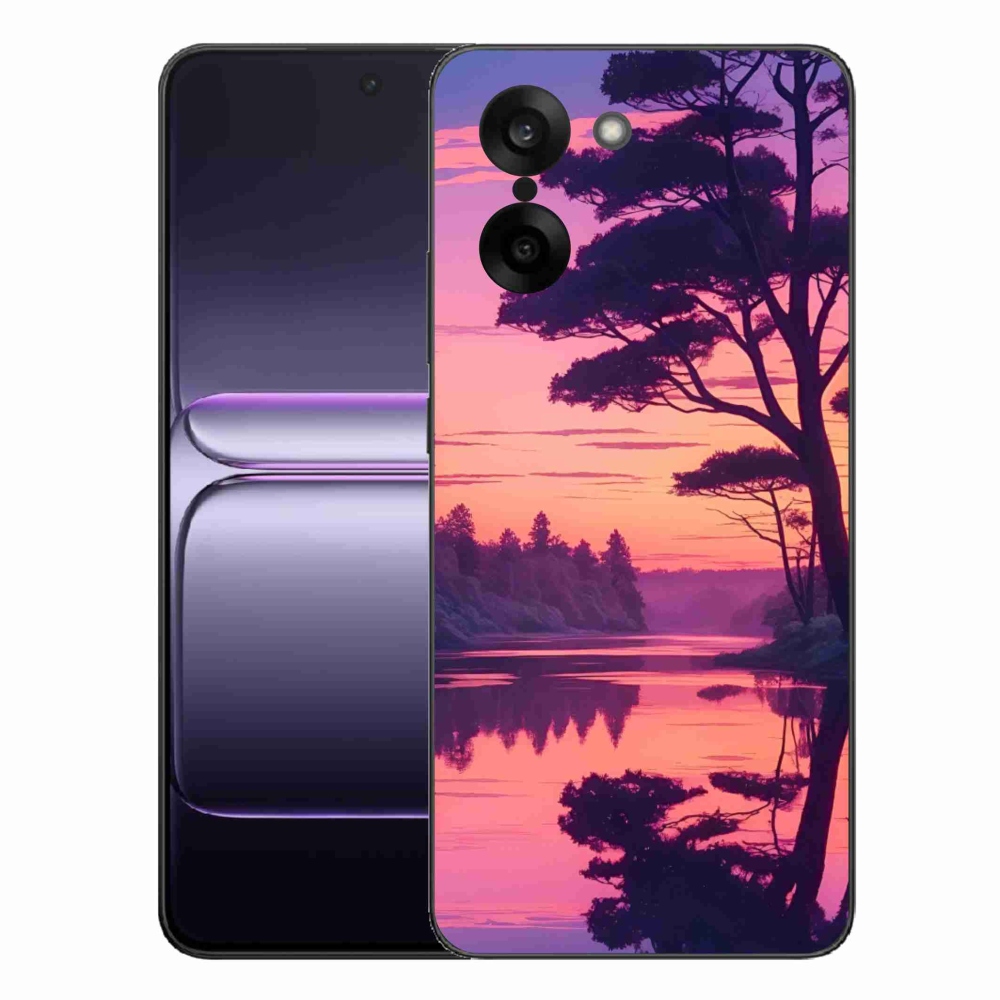 Zselés borítás mmCase a One Plus Nord CE5 készülékhez - naplemente a tó felett