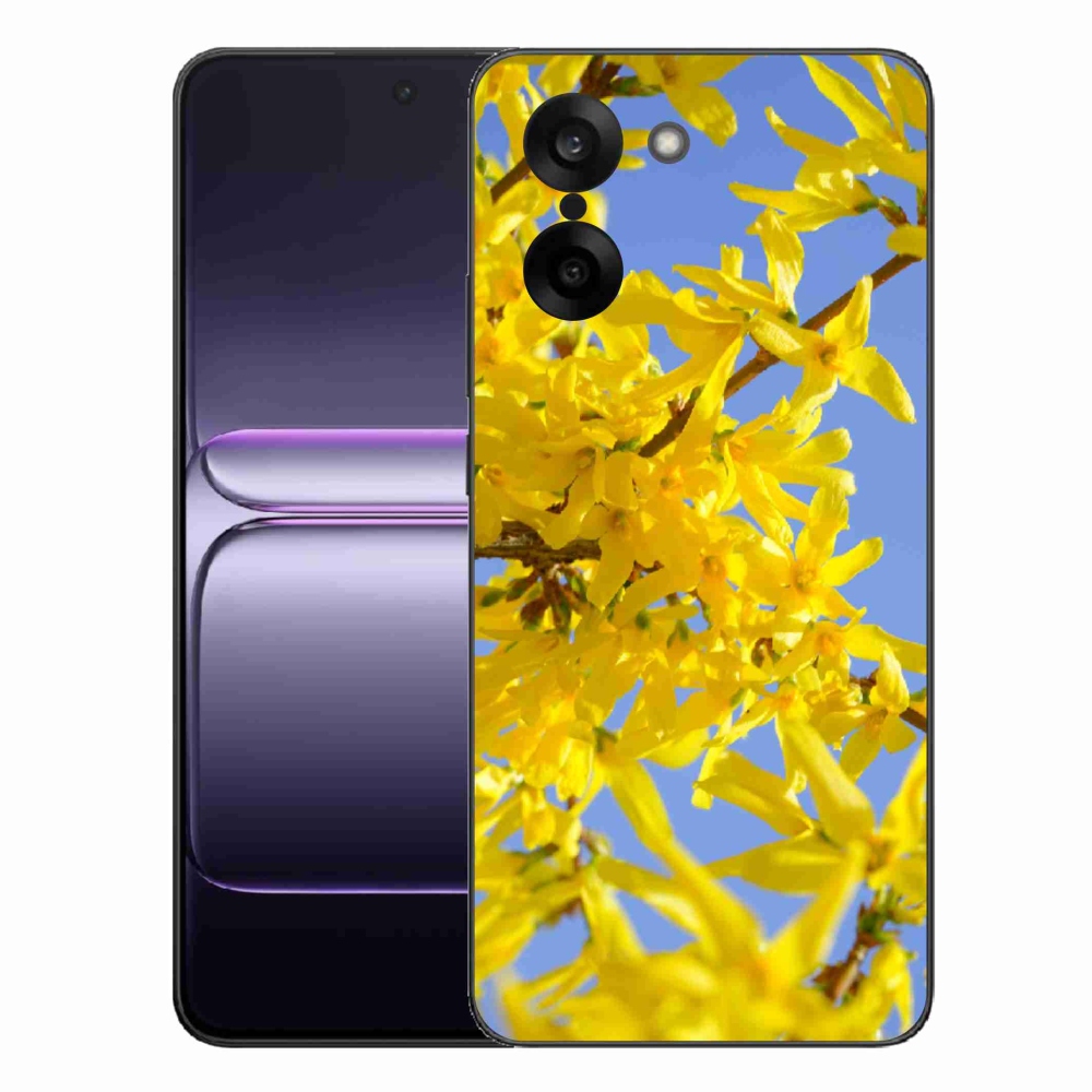 Zselés tok mmCase One Plus Nord CE5-hez - sárga virágok