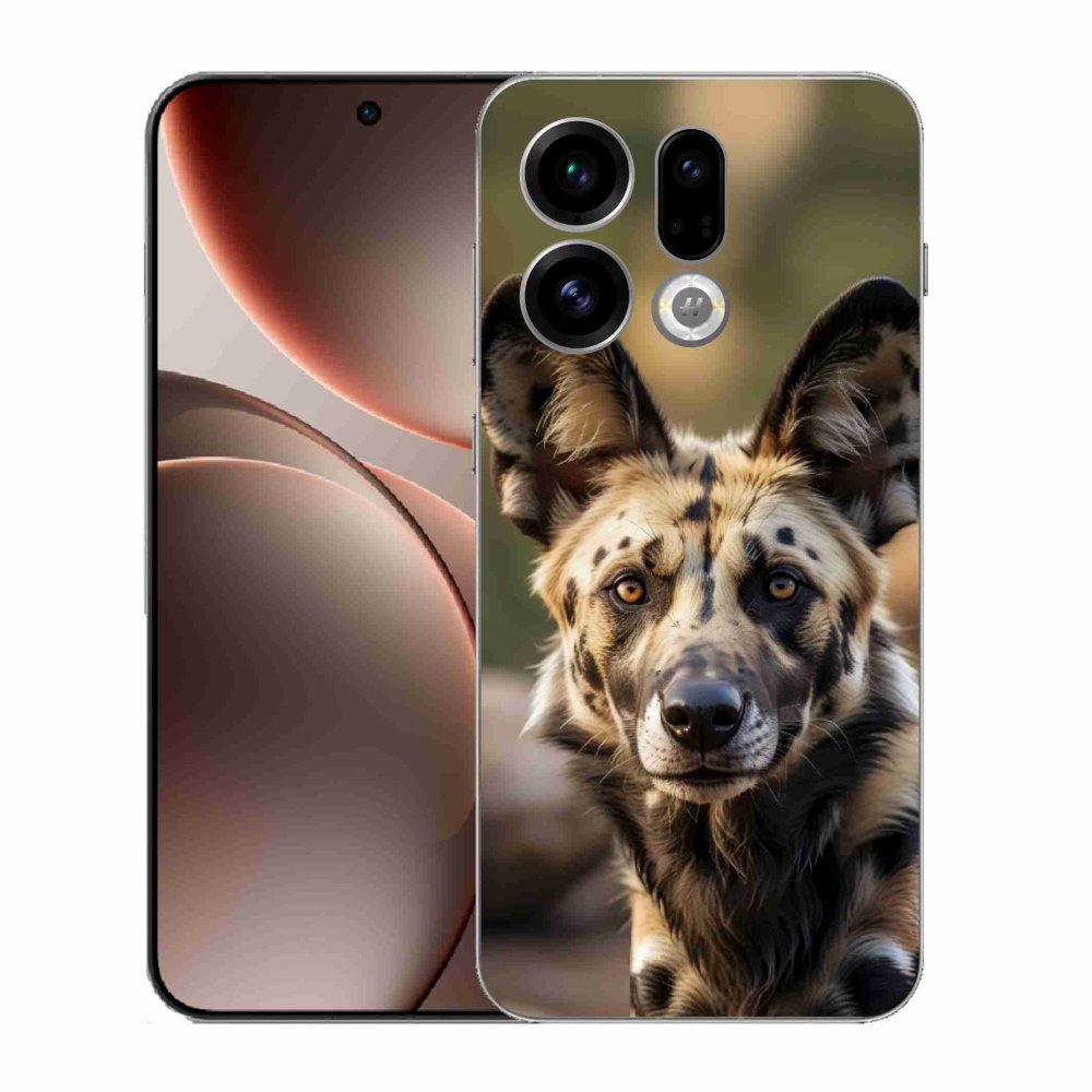 Gél borítás mmCase az Oppo Find X9-hez - Afrikai vadkutya