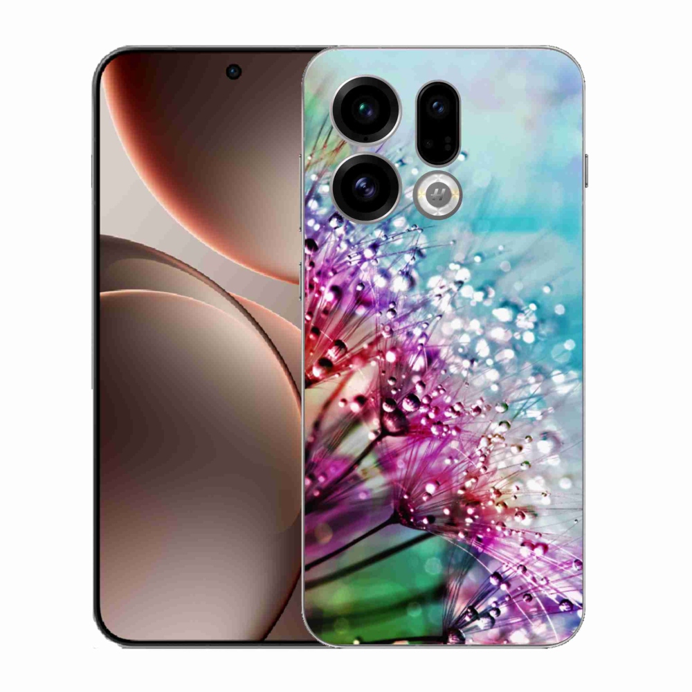 Gél borító mmCase az Oppo Find X9-hez - színes virágok
