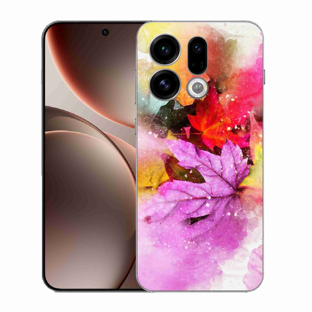 Gél borítás mmCase az Oppo Find X9-hez - színes levelek