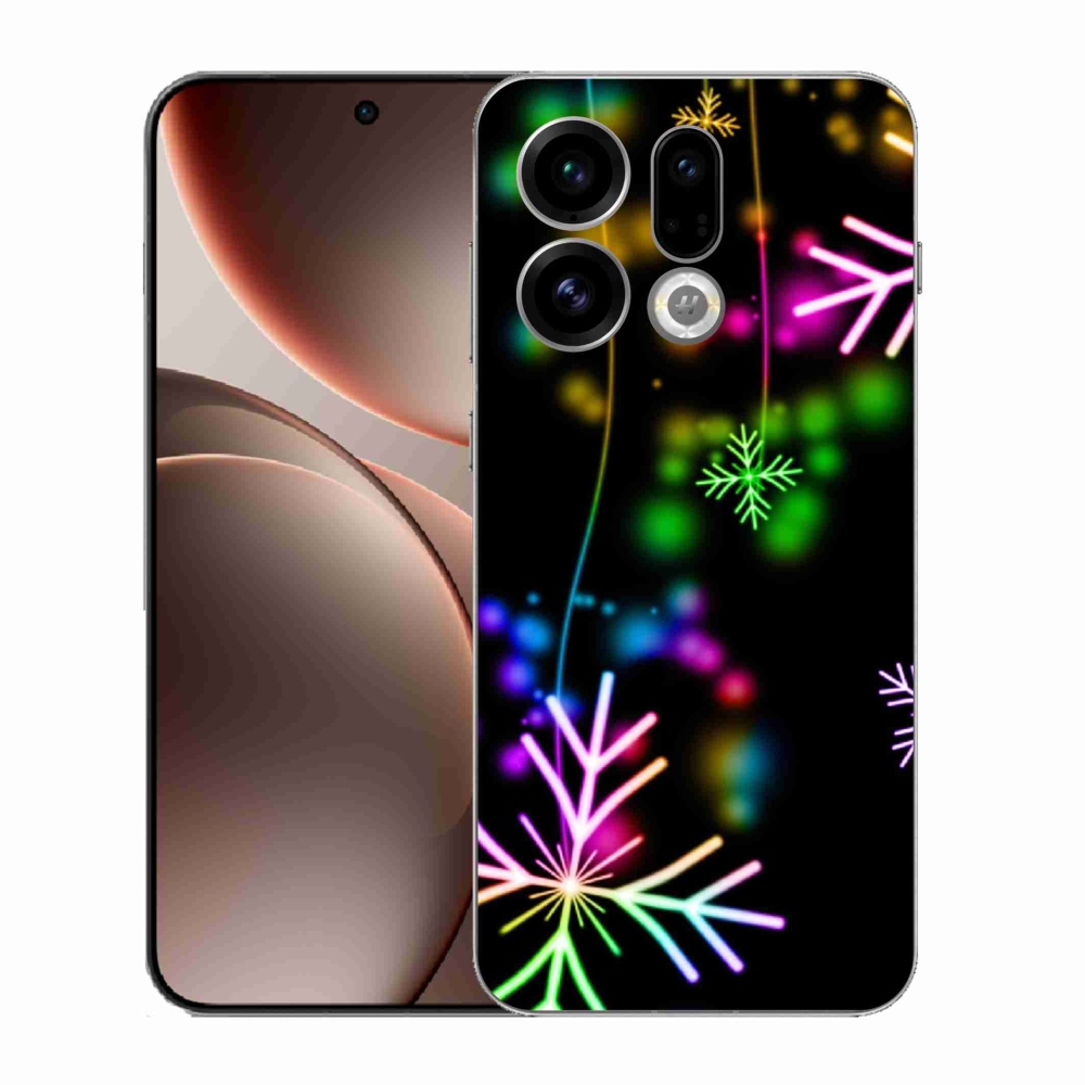 Gél borítás mmCase az Oppo Find X9-hez - színes pelyhekkel