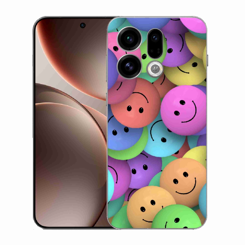 Gél borító mmCase az Oppo Find X9 számára - színes smiley-k