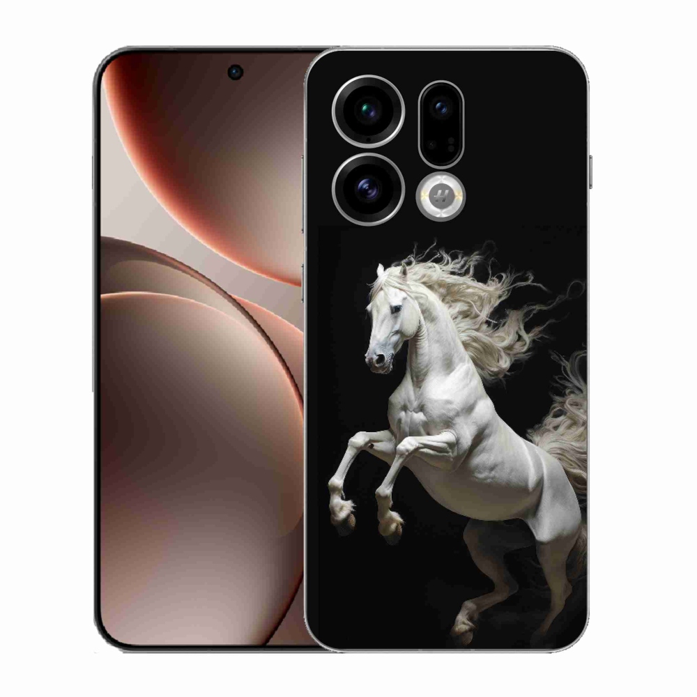 Gél borítás mmCase az Oppo Find X9-hez - fehér ló 4
